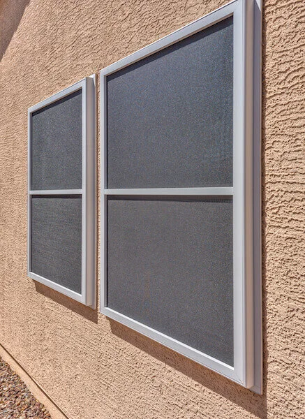 White Frame Charcoal Mesh