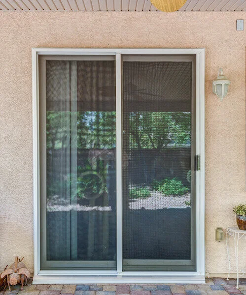 White Screen Charcoal Mesh