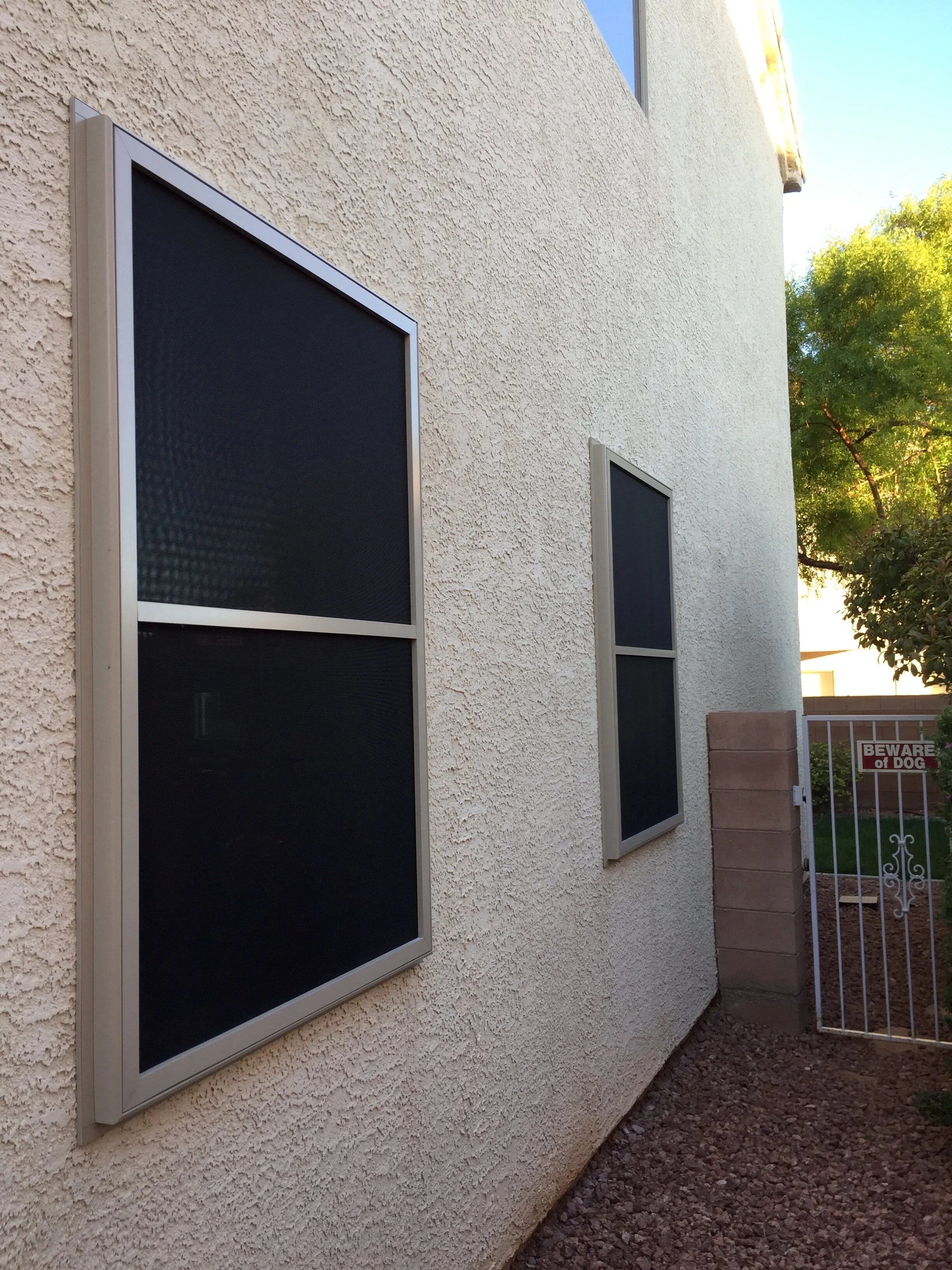 Why go with security screens when you can get an alarm?