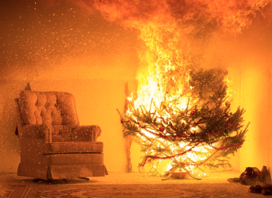 Yuletide Spirits Up In Smoke