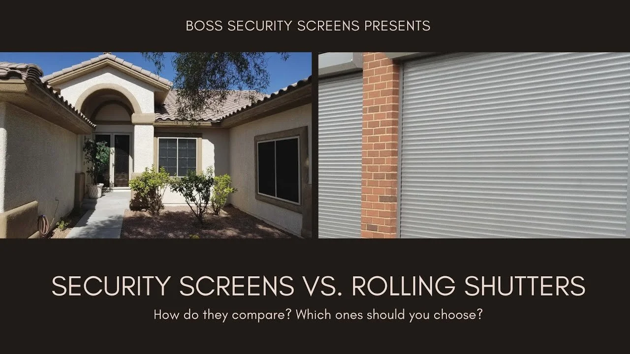 Security Screens vs. Rolling Shutters: Why Security Screens are the Superior Choice