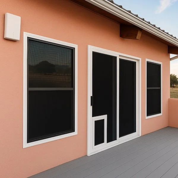 security screen door and doggy door.jpg