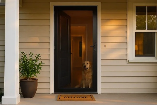 security door and dog.jpg