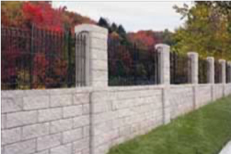 block wall with visibility