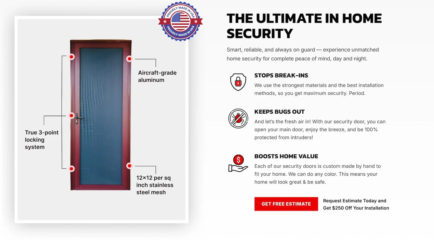 security screen for french door