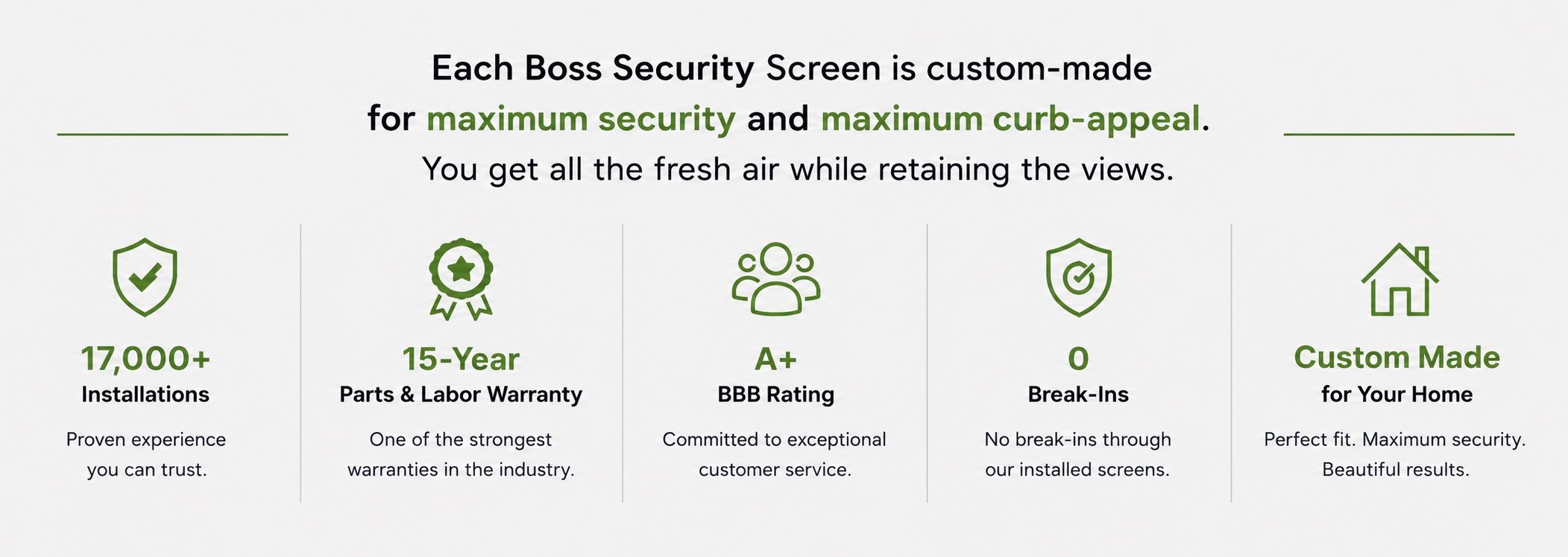 Boss Security Screen Comparison