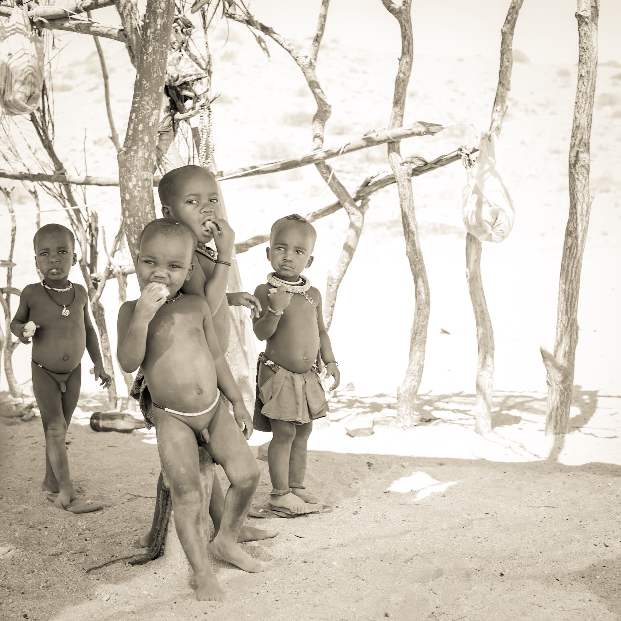 Himba children