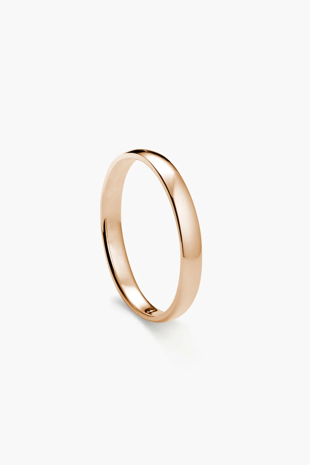 Classic Round, 3mm, Rose Gold (Thin) — MR