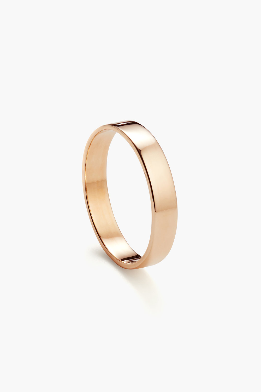 Classic Wedding Ring in 14k Rose Gold (4mm)