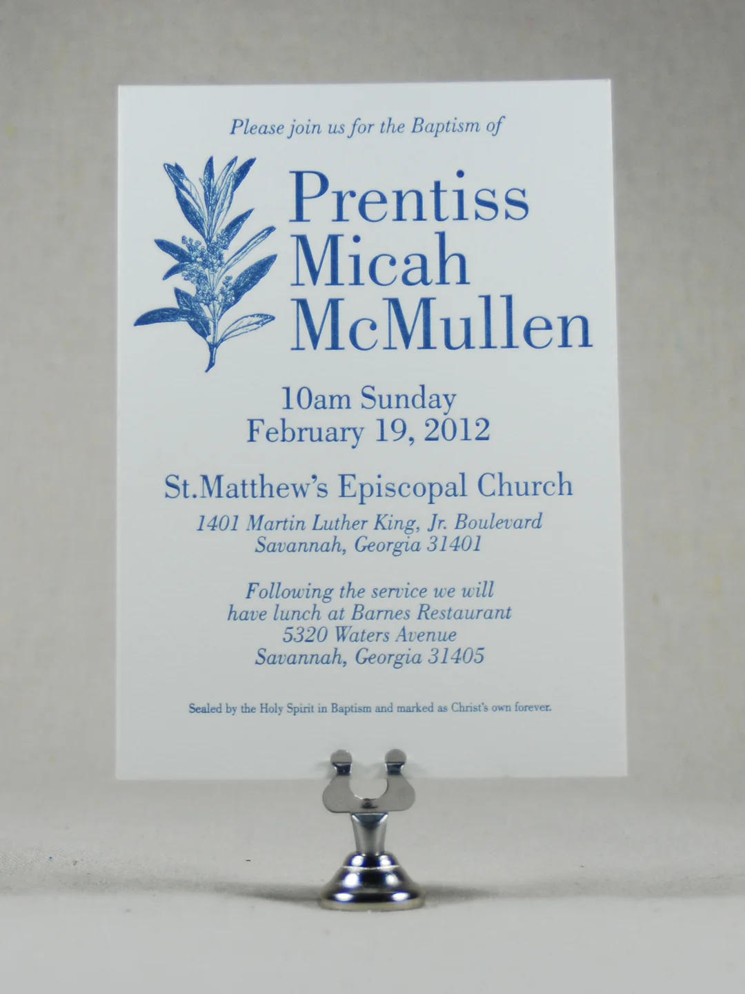 Baptism Invitation 