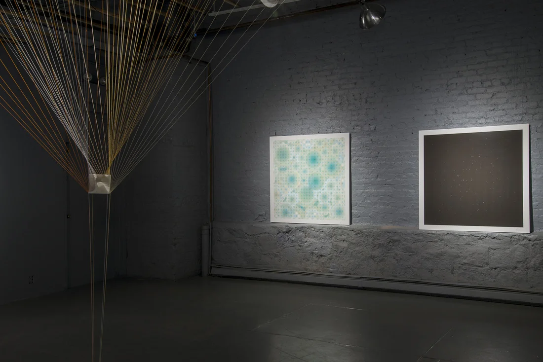 They are then digitally transformed, compositing depth into the reading of the original view.
