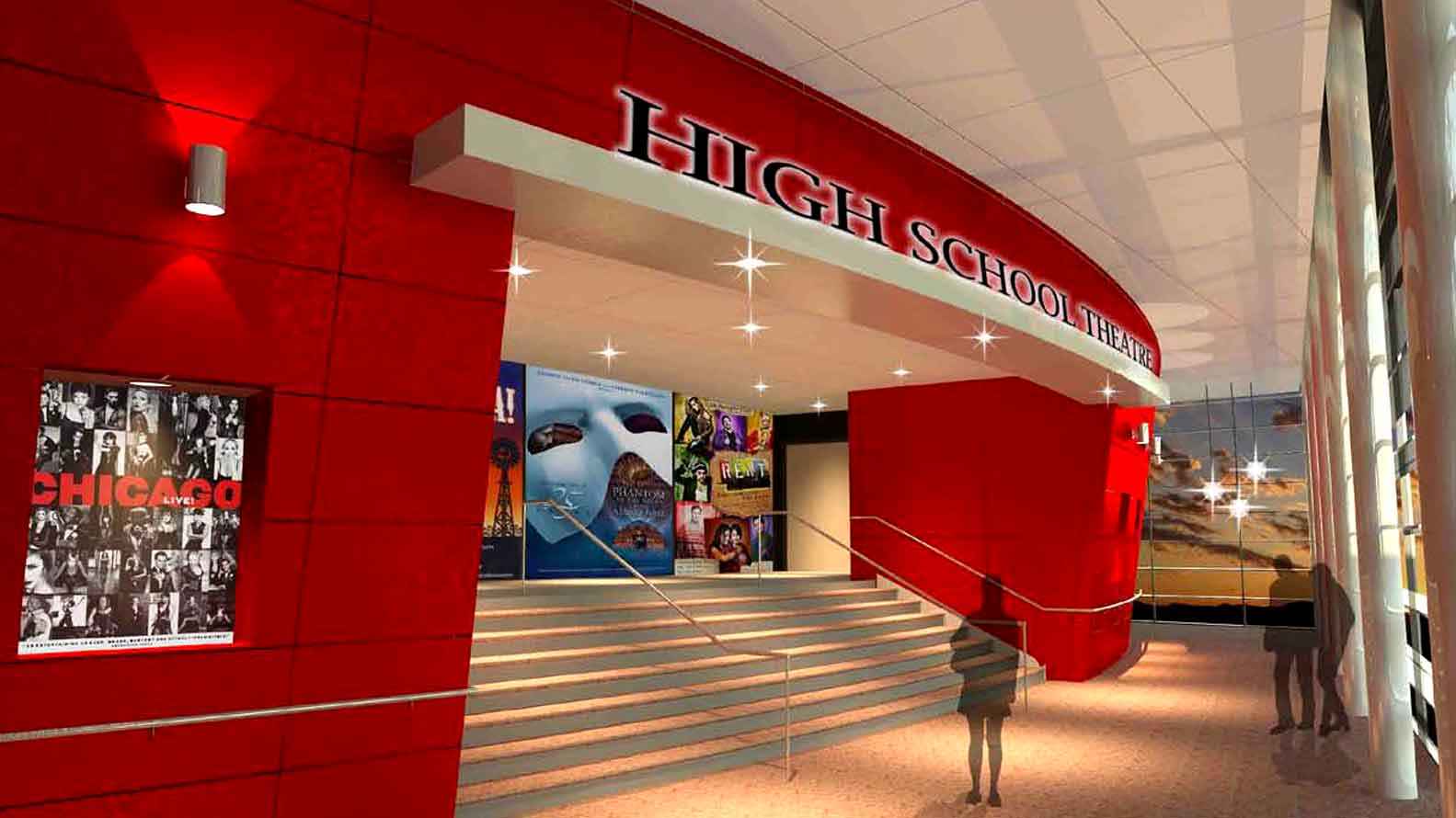 Artist's Rendering of Castaic High Performing Arts Center