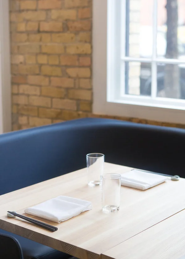  Solid vertical grain ash tables for Kado No Mise&nbsp;restaurant downtown Minneapolis.  Partners: Gary Moore Furniture  GC: Building Assets 