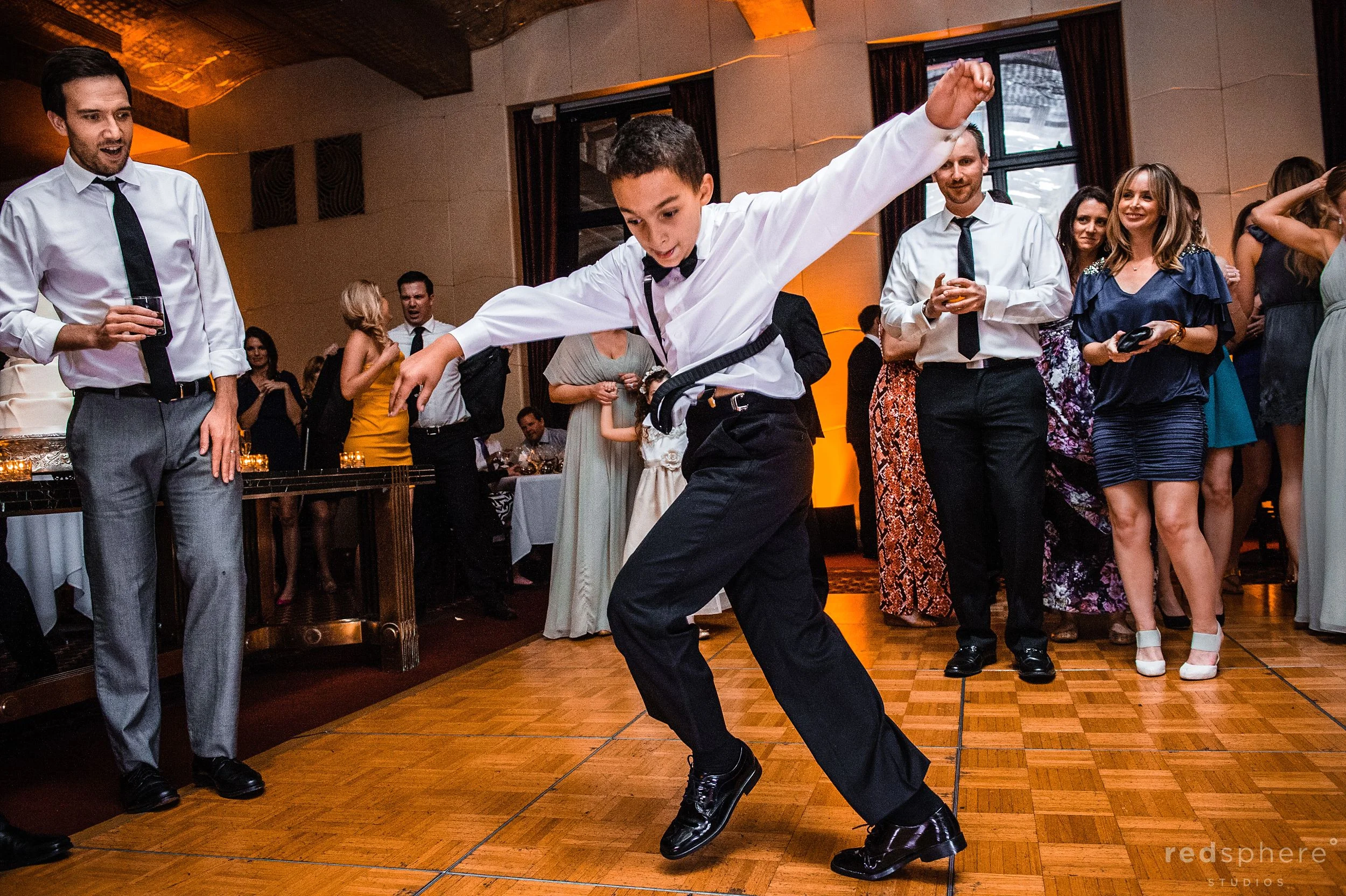 Child Showing off his Moves on the Dance Floor at City Club San Francisco After Party
