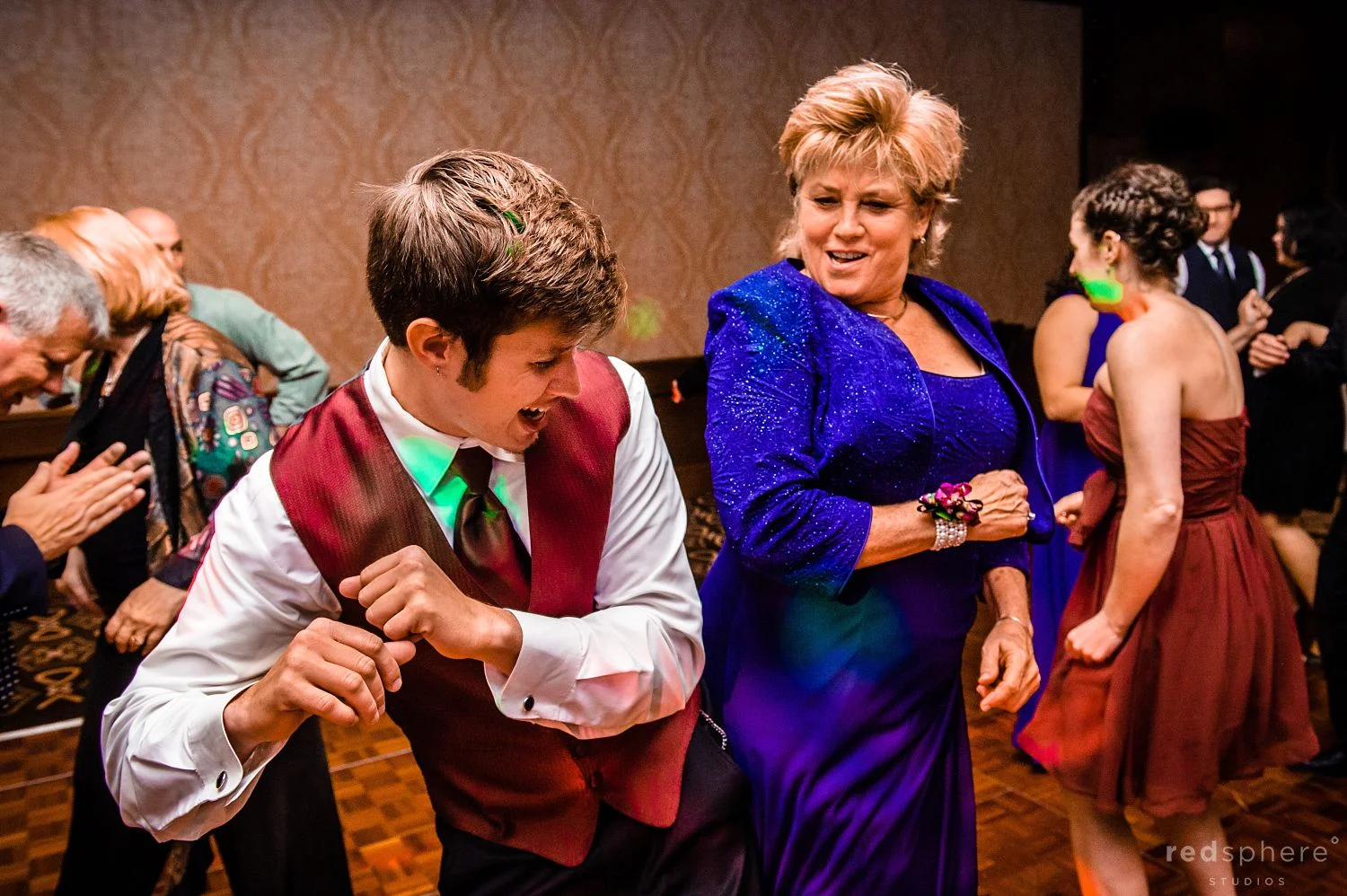 Family Members and Guests Dance to Good Music at The Inn at Spanish Bay Wedding After Party
