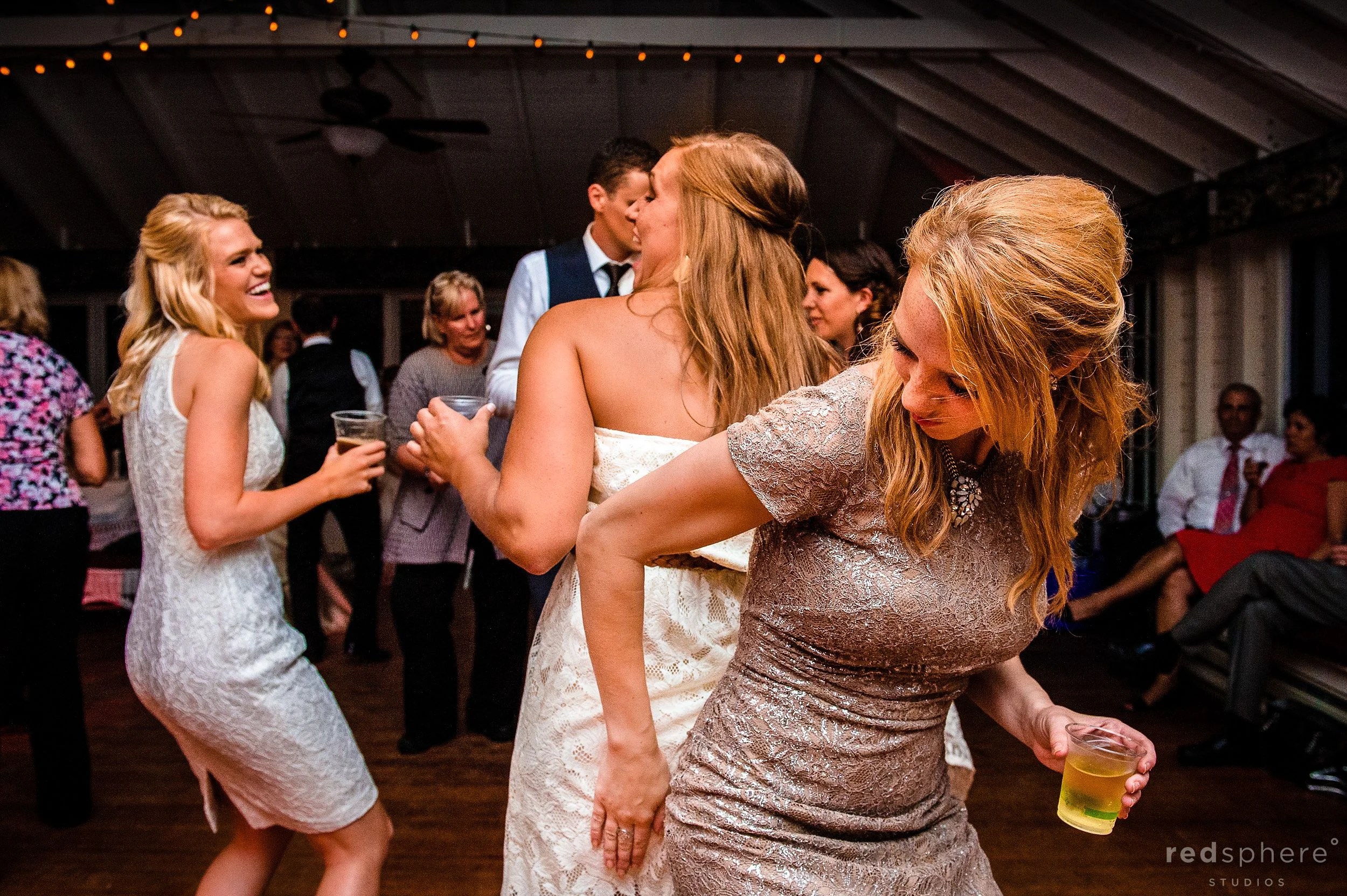 Maid of Honor Drinking and Dancing