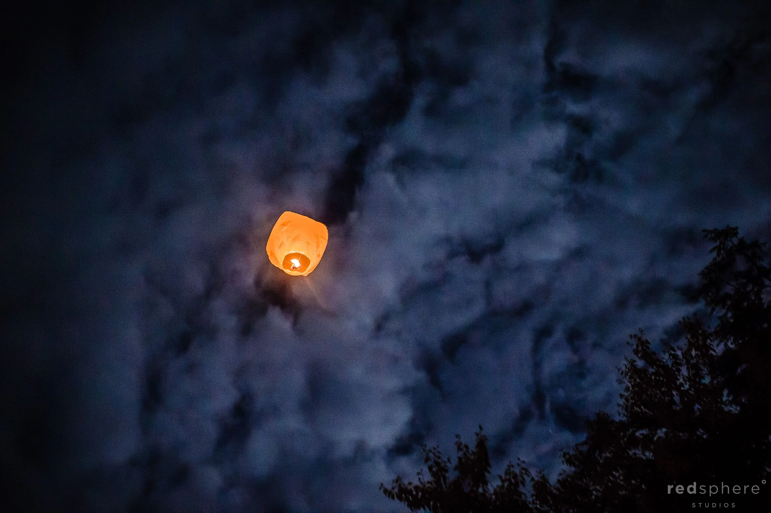 Lanterns Shine Over Chapel Islands Wedding