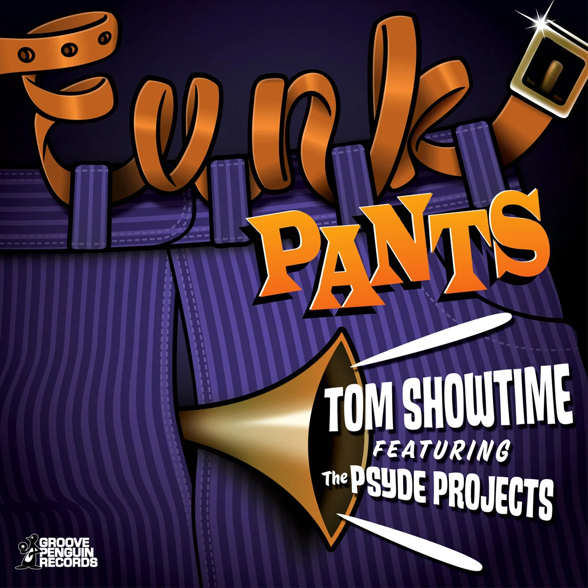 45 rpm record cover (front) for Tom Showtime. 2012.