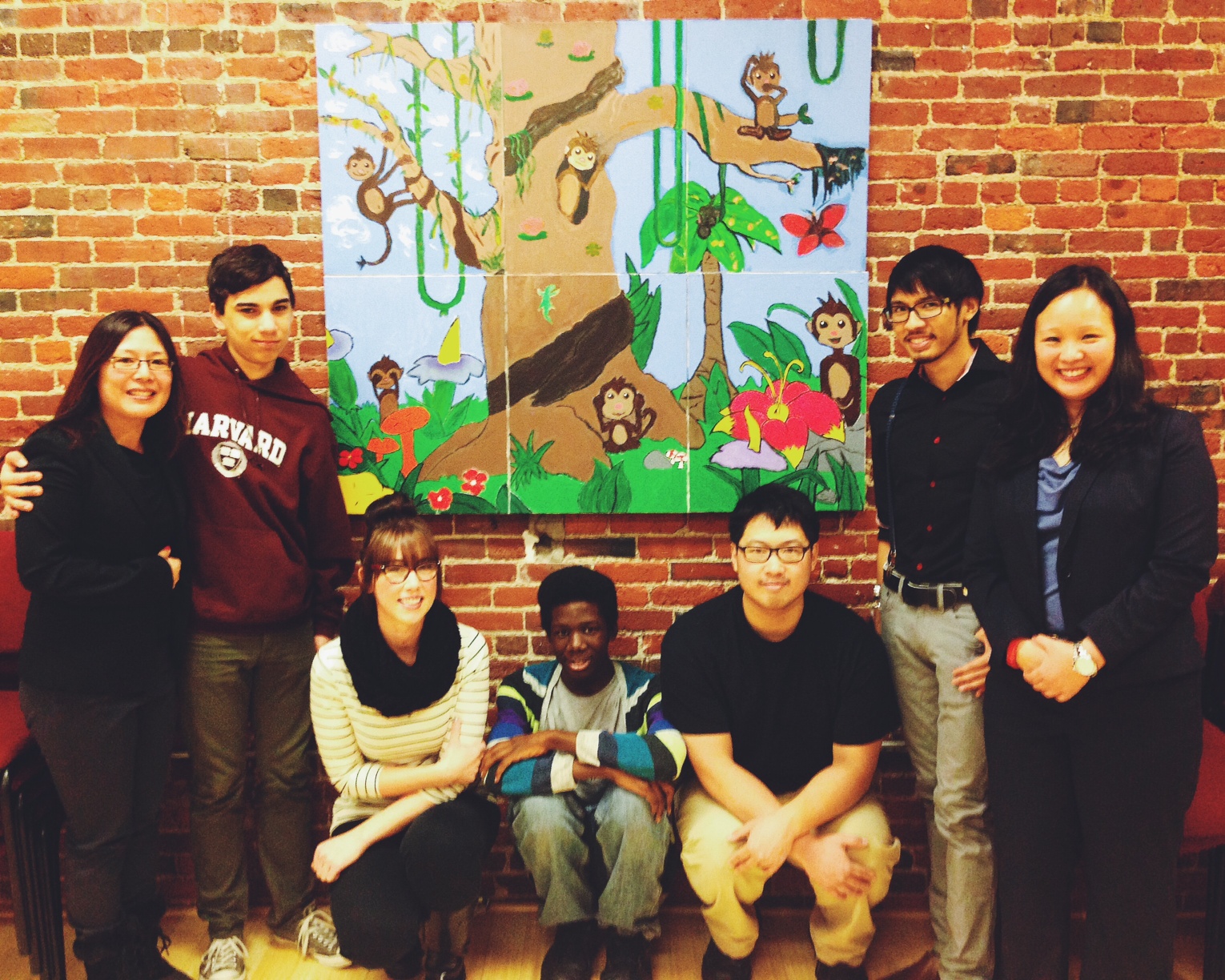 MAP Staff & Peer Leaders at the Mural Unveiling for South Cove Community Health Center