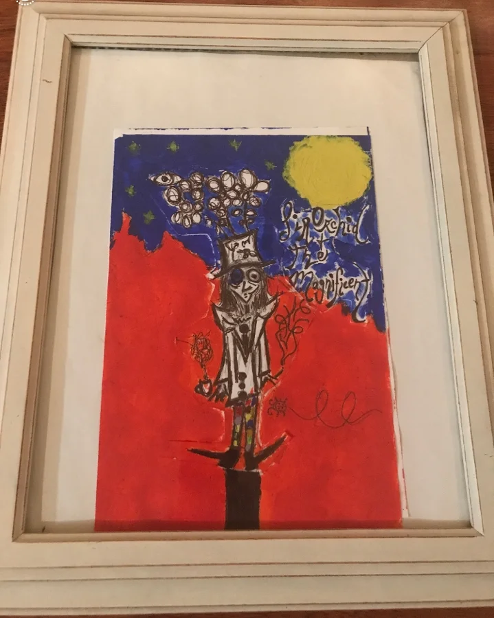 The original painting that later became the Album Artwork for Sir Orchid & The Magnificent