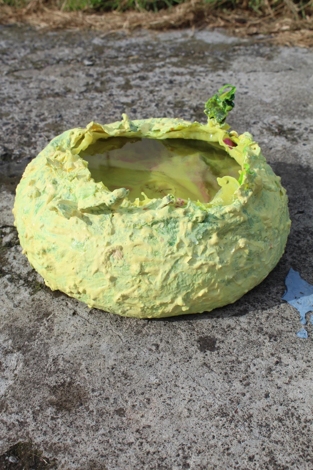   Jess Tan,  How Works?,  2017, Banana skin, latex, acrylic, water and glue. Dimensions variablie. Image courtesy of the artist.  