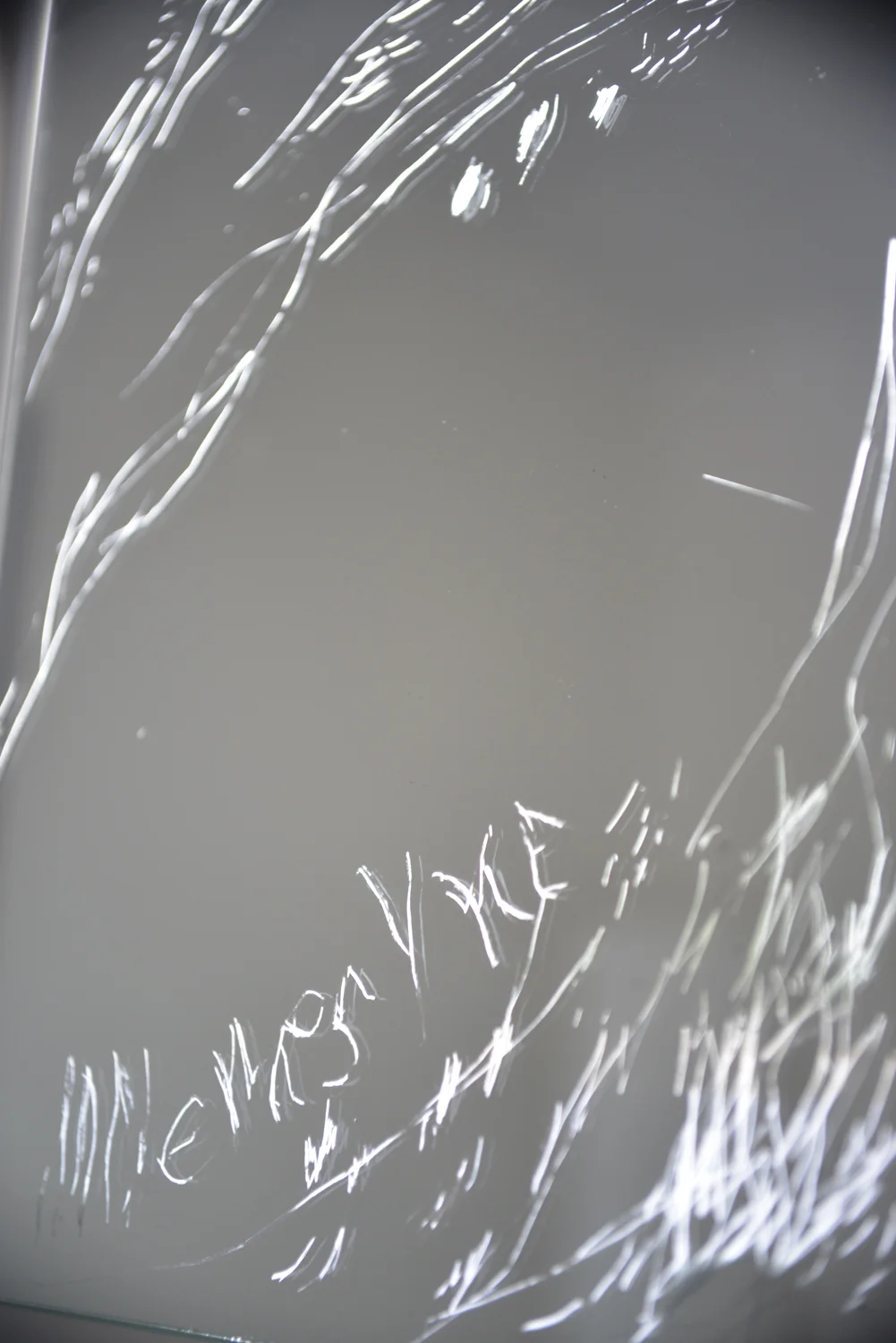  Jake Treacy,&nbsp; My Eyes at the Moment of The Apparitions , 2018, etched mirror | Courtesy the artist 