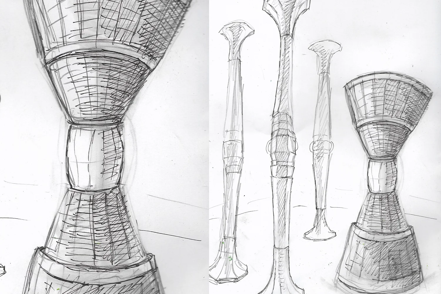  Gerard Crewdson,  Galileo Drum,  annotated conceptual sketch for  Serpent Songs / Windshadows , 2018. Courtesy the artist. 