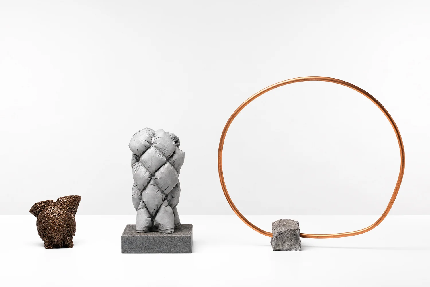   ANNA HORNE,&nbsp;  A Balancing Act&nbsp; (installation shot) ,&nbsp; 2017, concrete, copper, aluminium, various. Photo Grant Hancock | Courtesy the artist 