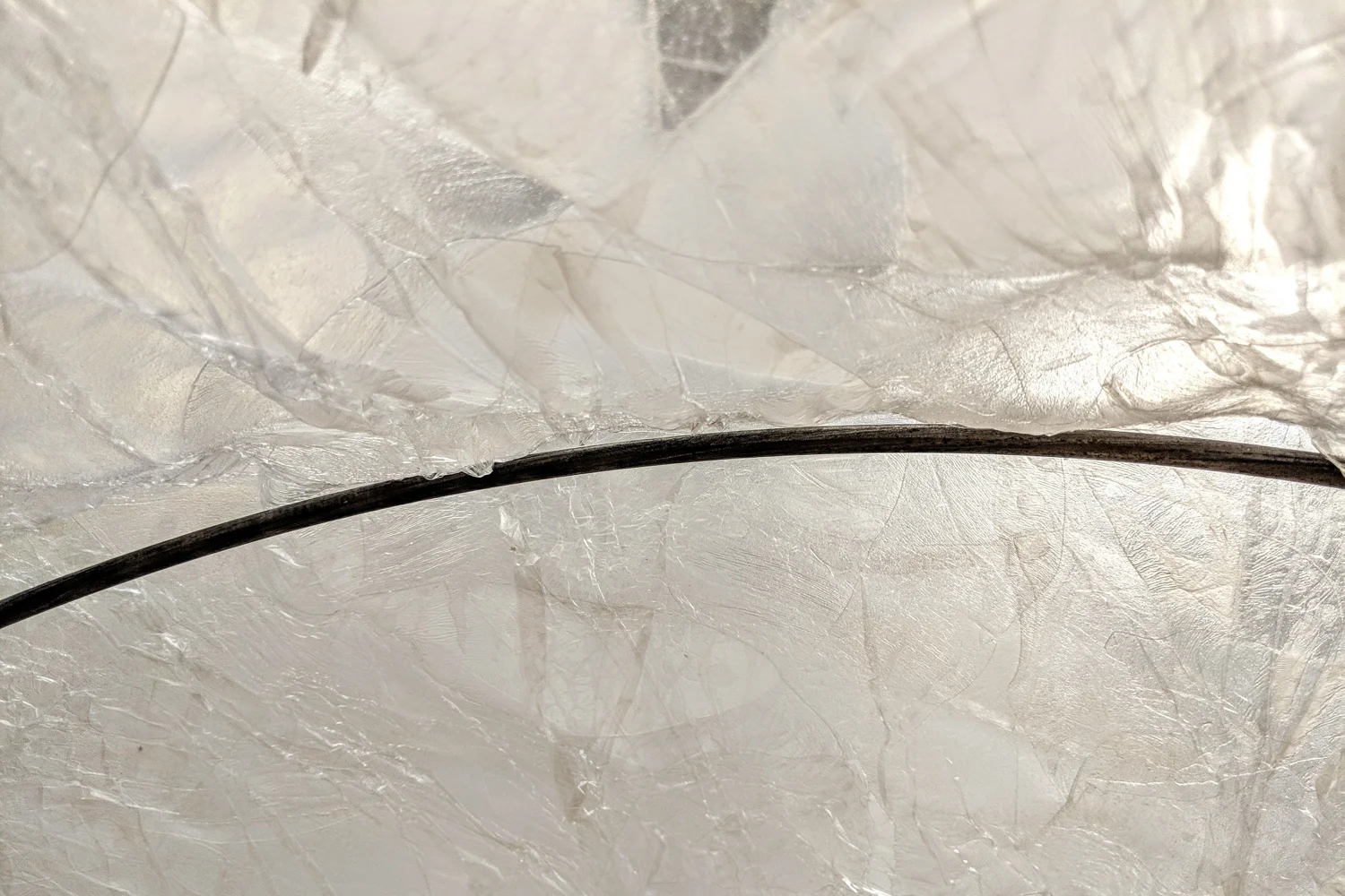  Viva Hall,  Hum says otherwise , 2018, rice paper, steel. Courtesy the artist. 