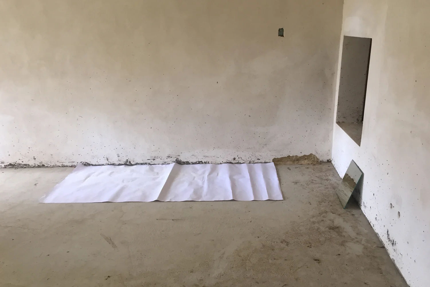  Lauren Gostin,  Process as Practice,  2018, paper &amp; mirror, dimensions variable. Photograph: Lauren Gostin 