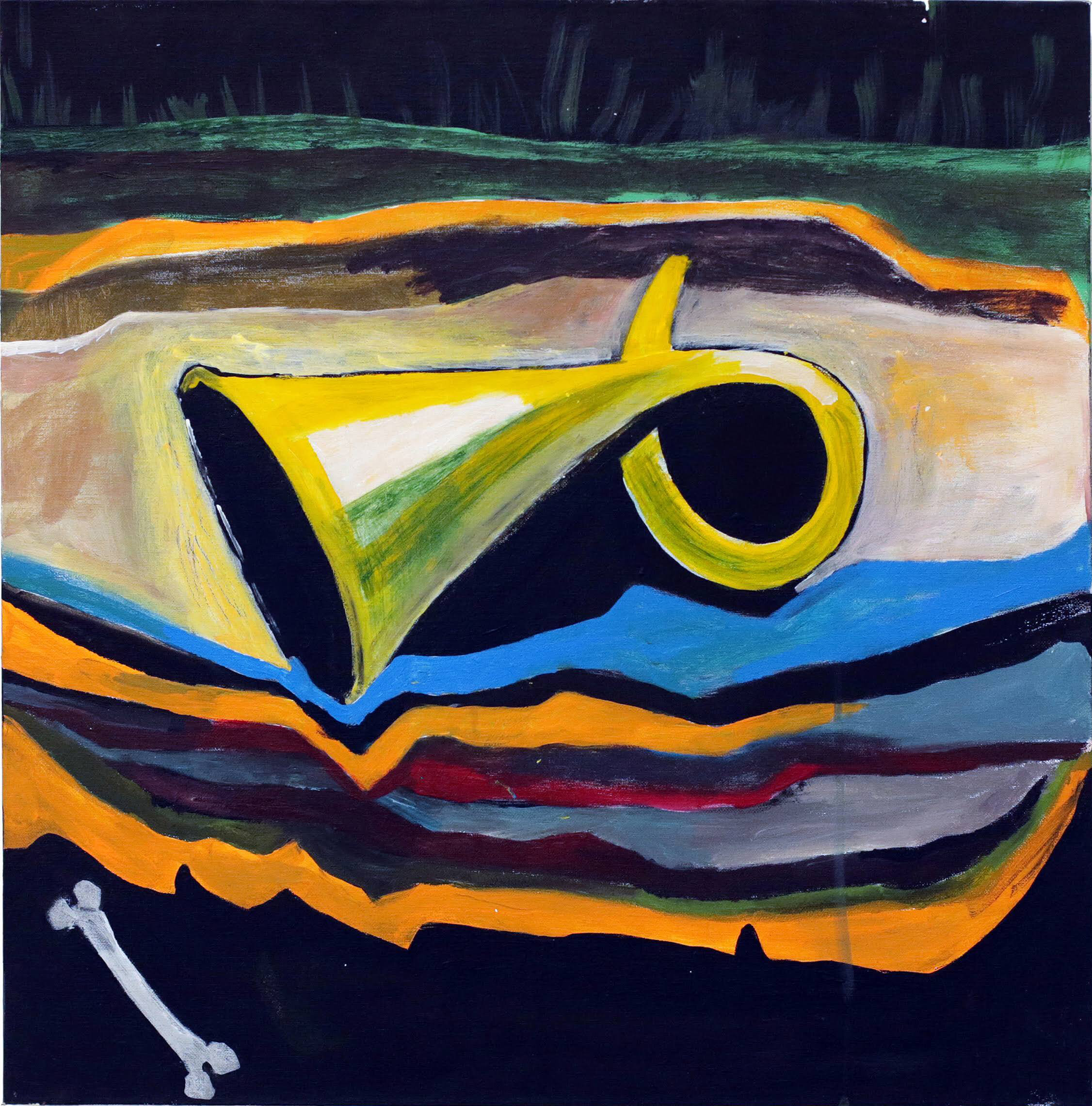  Rachel Button,  Untitled,  2018, Acrylic on canvas, 50 x 50cm | Courtesy the artist.     