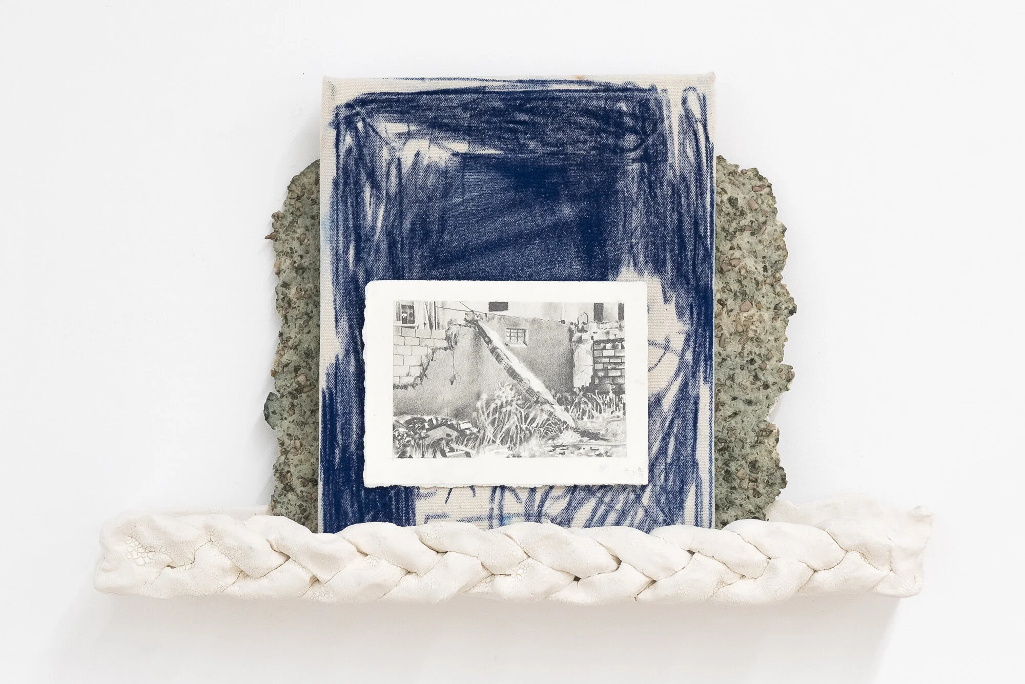  Sarah Ujmaia ,  Leaning Into Breakage (Wall)  | Courtesy the artist.     