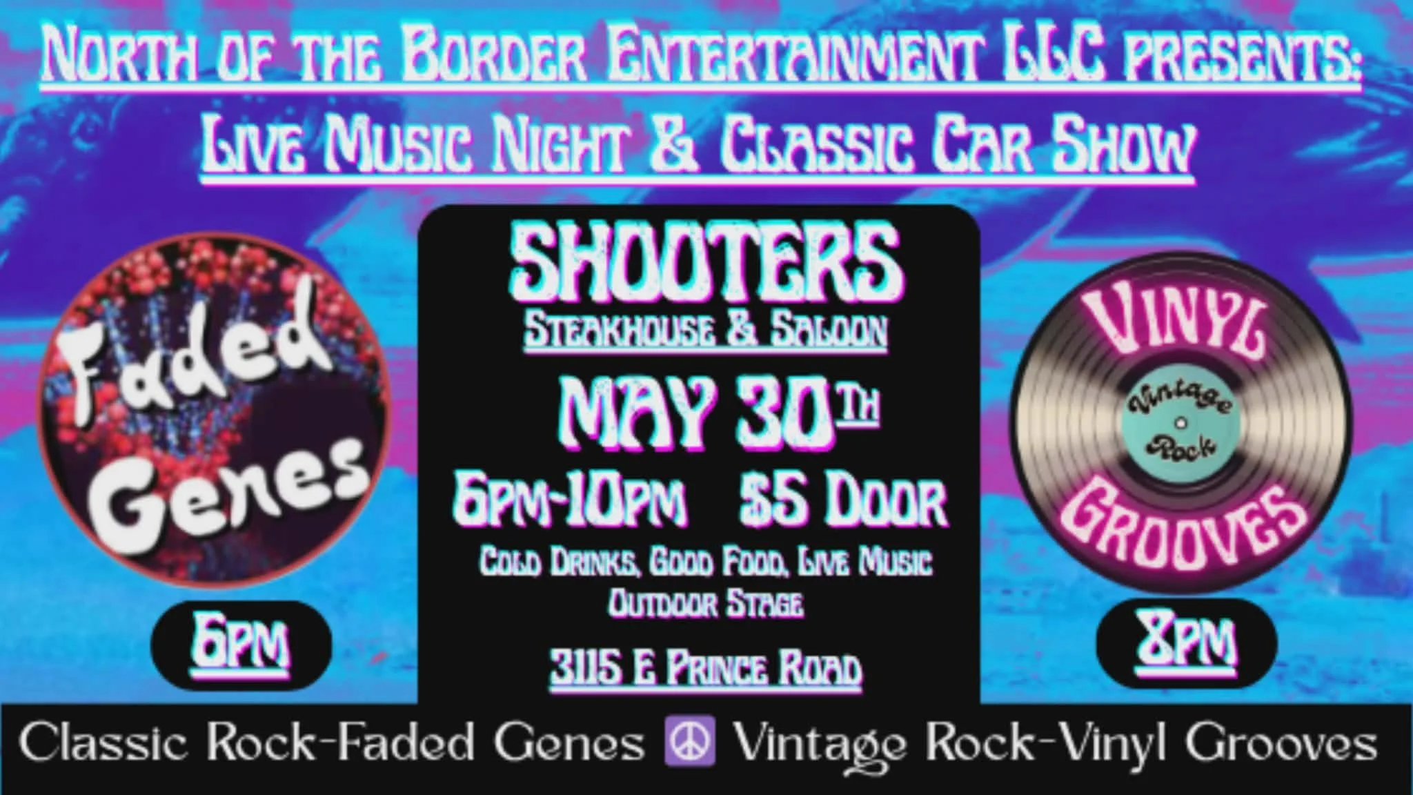 Vinyl Grooves with Faded Jeans at Shooters