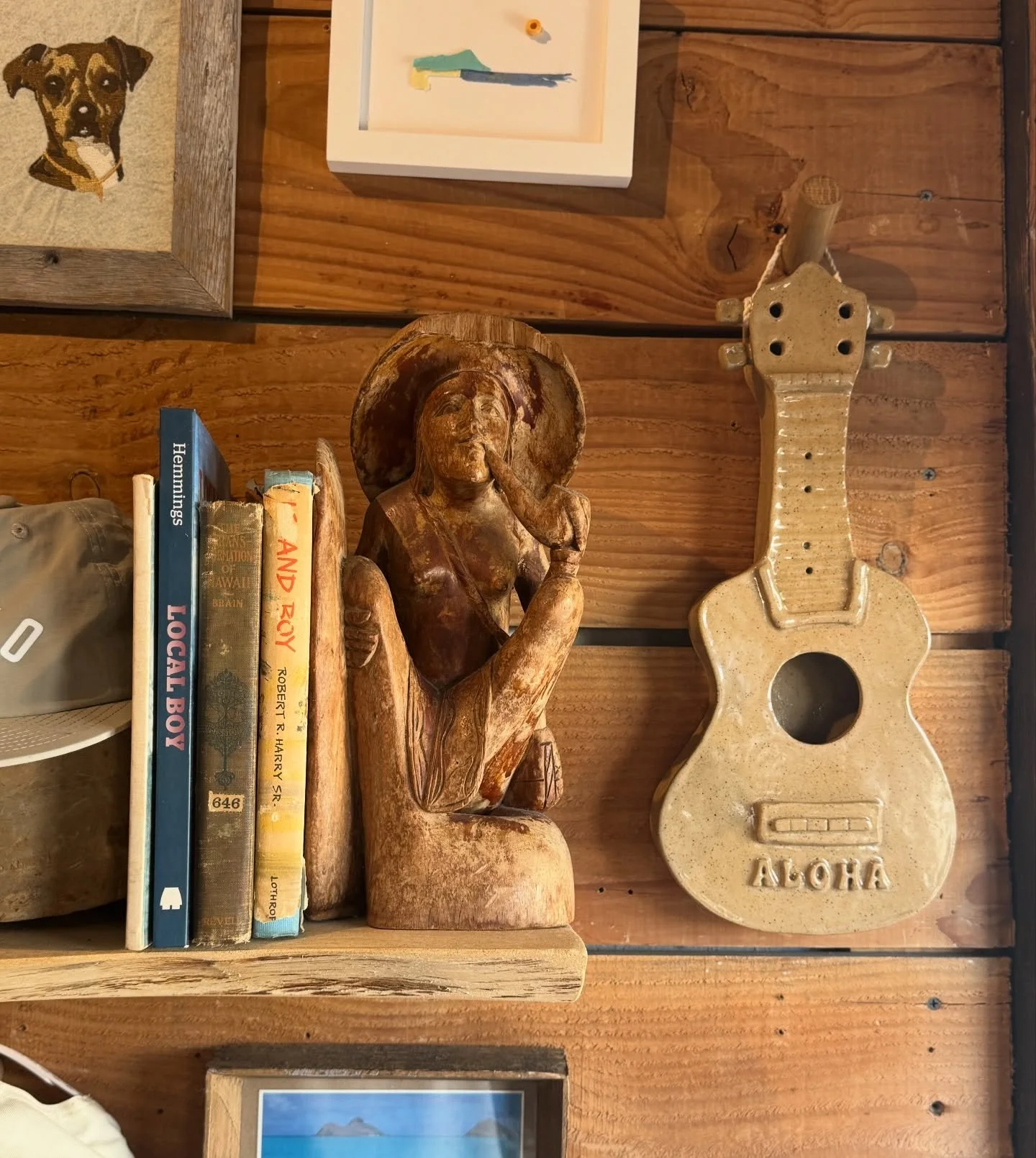 New from @madebyteriann Ceramic &lsquo;Aloha&rsquo; Ukulele wall hanger, 1 of 1!