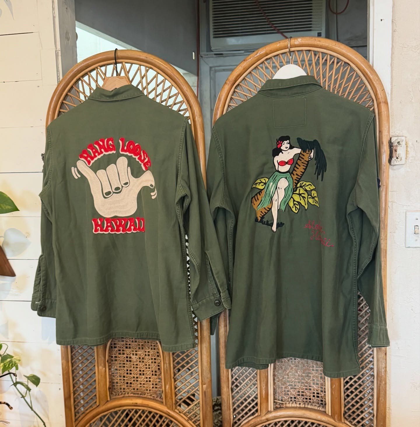 2 custom &lsquo;Oliver x @thehonolulusocialclub&rsquo; jackets available!  As is&hellip; OR ready for further customization.  A perfect holiday gift for that special someone!