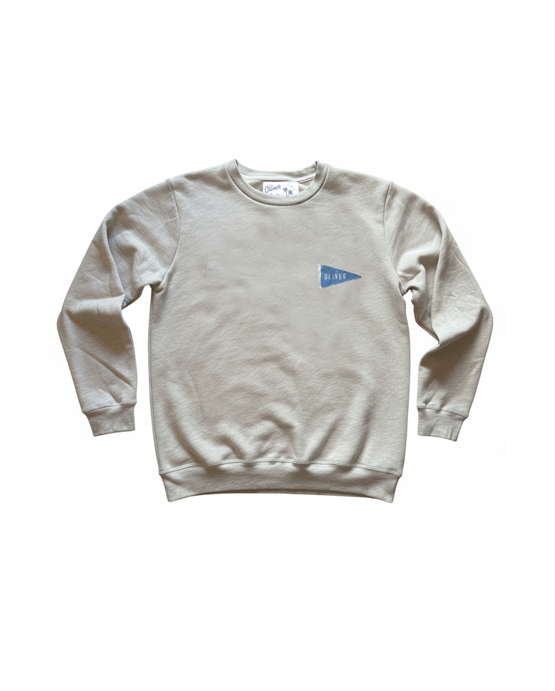 Flag Fleece Raglan - Oatmeal