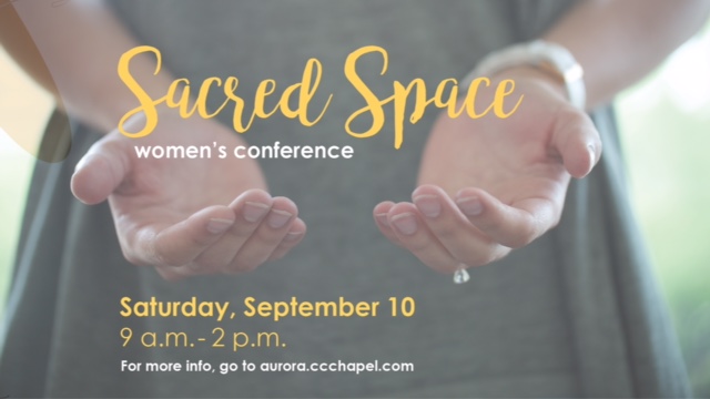"Sacred Space" Women's Conference, Speaking - Aurora, Ohio