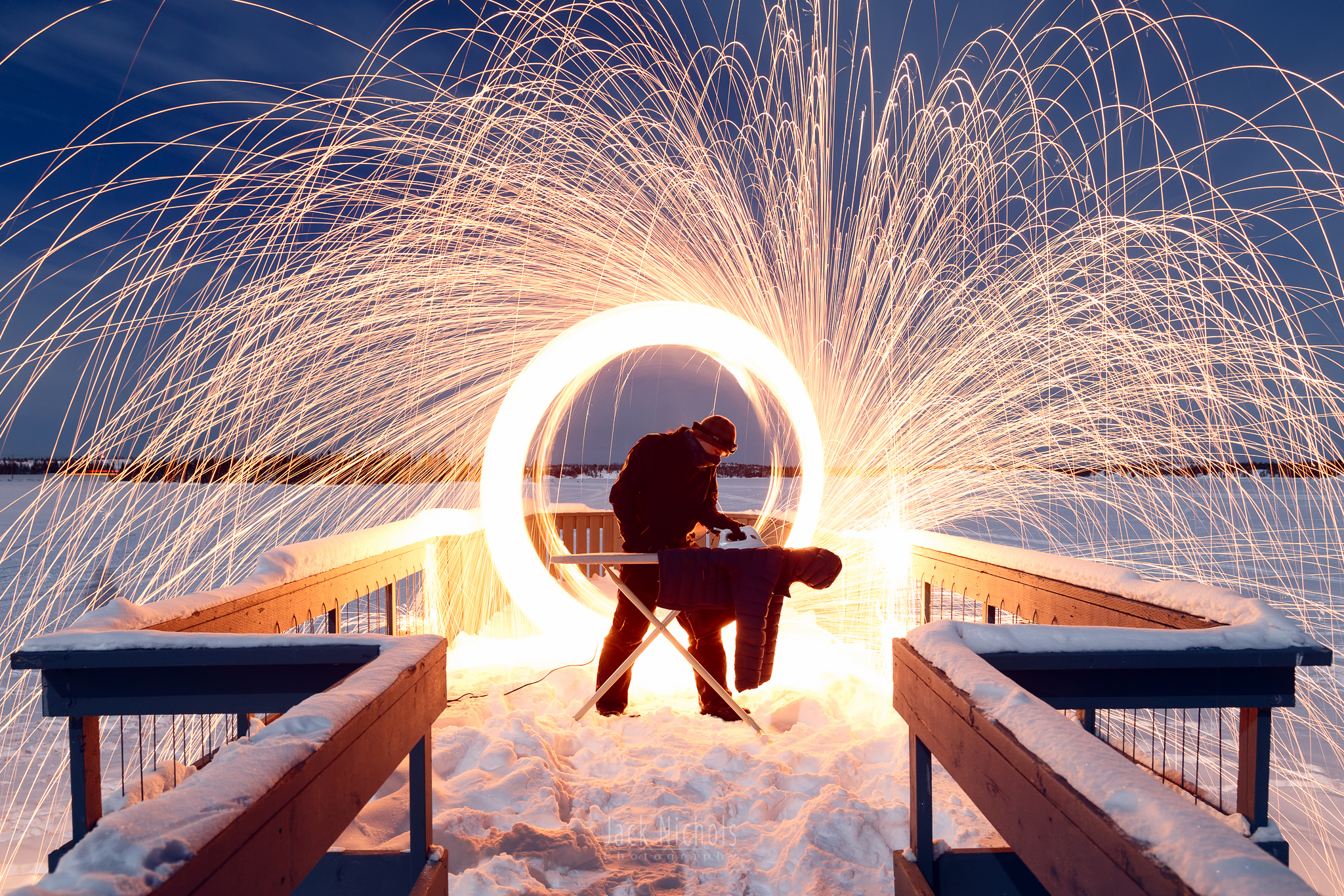 Nightscape example (Yellowknife, NWT, Canada)