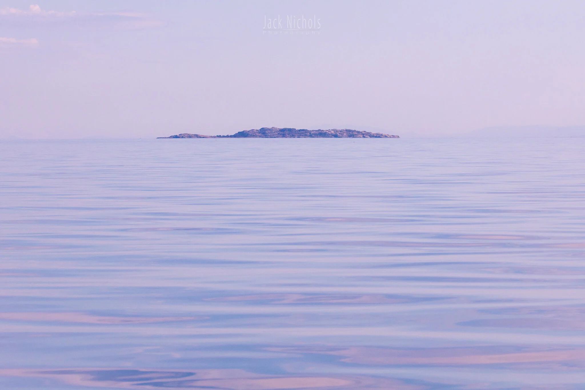 Campbell River, Water - Small distant island on the horizon with calm seas-20190906.jpg