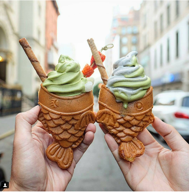 This Japanese Dessert is Made From Fish-shaped Waffles