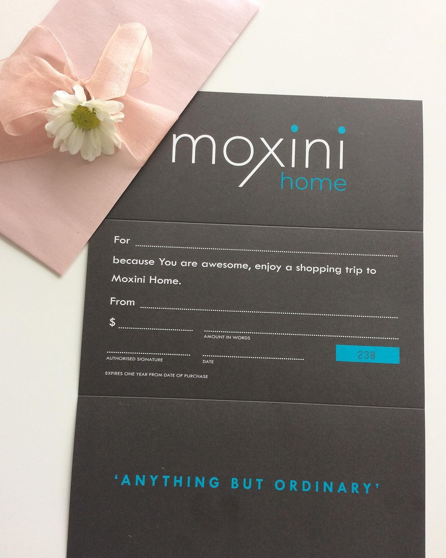 OK.. 1 more week till Mothers Day !!
How about a gift voucher for mum ???
Either message us on Facebook or email us at home@moxini.co.nz for info.
#supportsmallbusiness #smallbusiness #greatgifts #giftideas #mothersday #mothersdaygiftideas #moxiniint