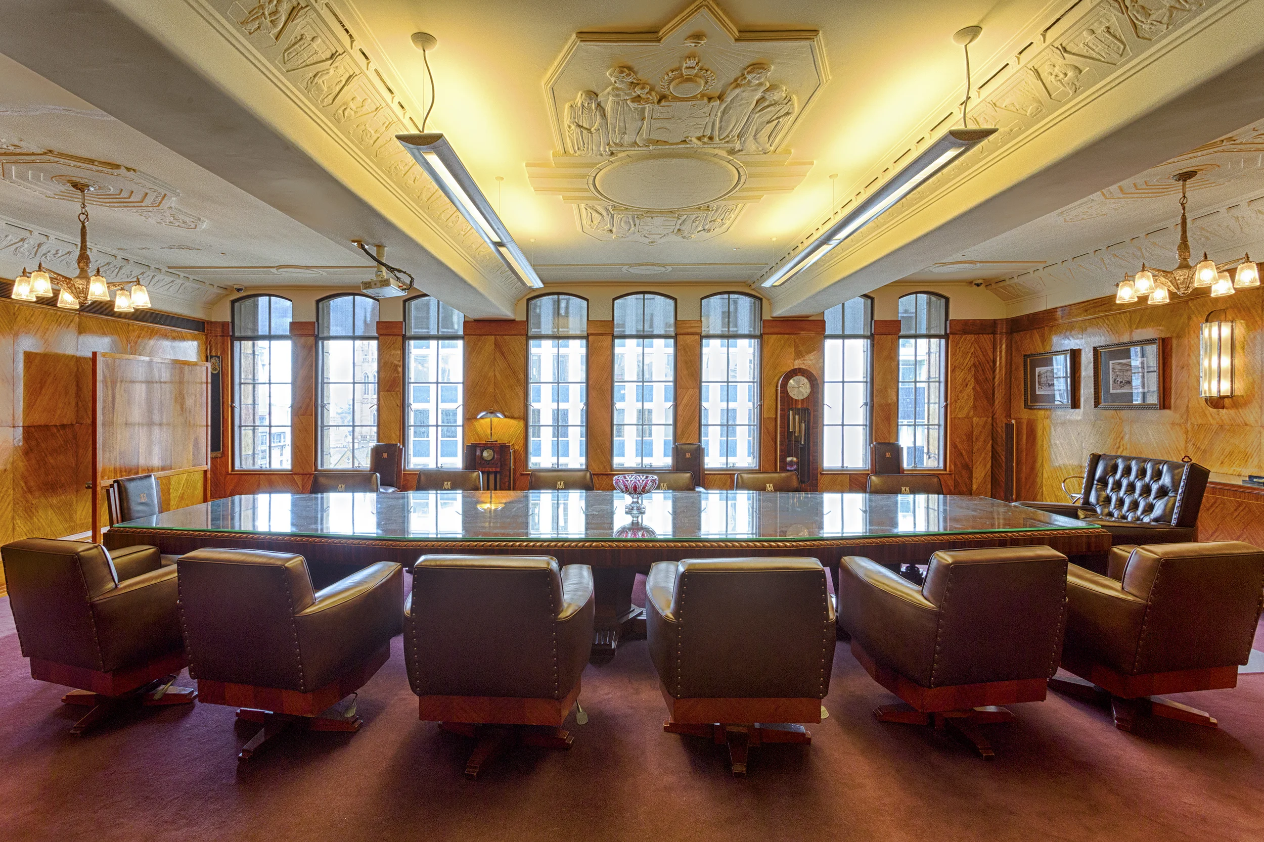 The magnificent boardroom at the Manchester Unity Building in Melbourne.