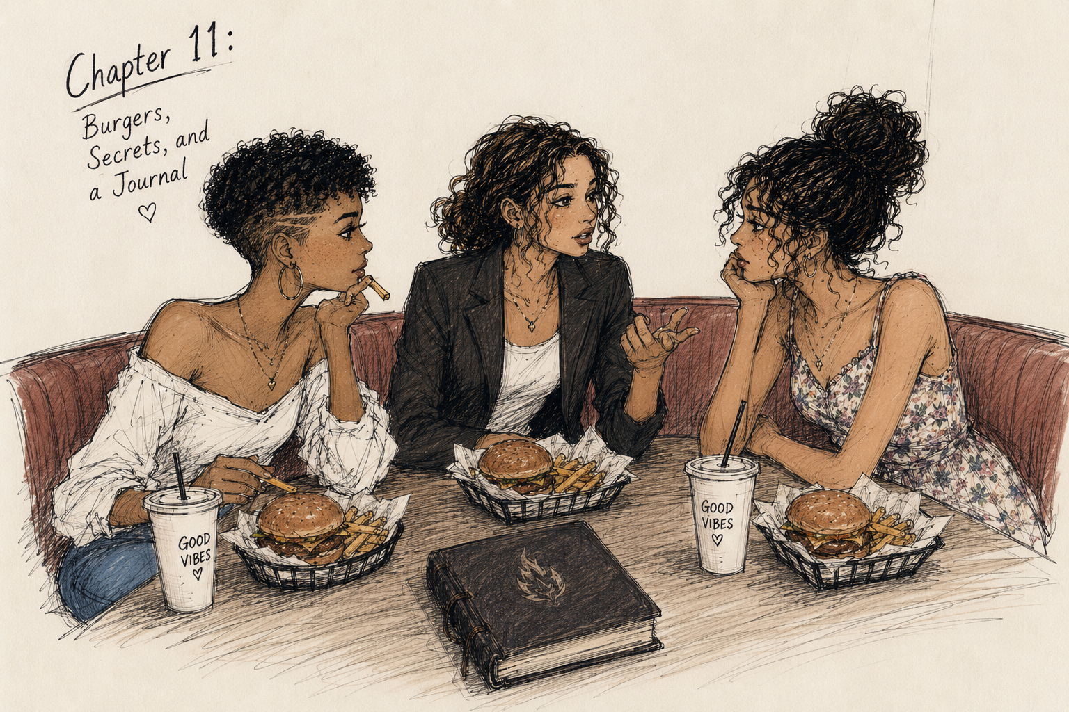 Chapter 11: Burgers, Secrets, and a Journal