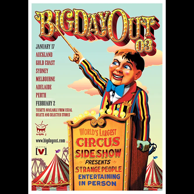 BIG DAY OUT 2003 • NATIONAL POSTER BIG DAY OUT