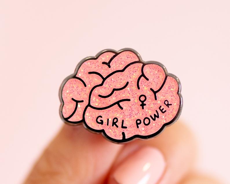 Girl Power Enamel Pin, LittleWomanGoods