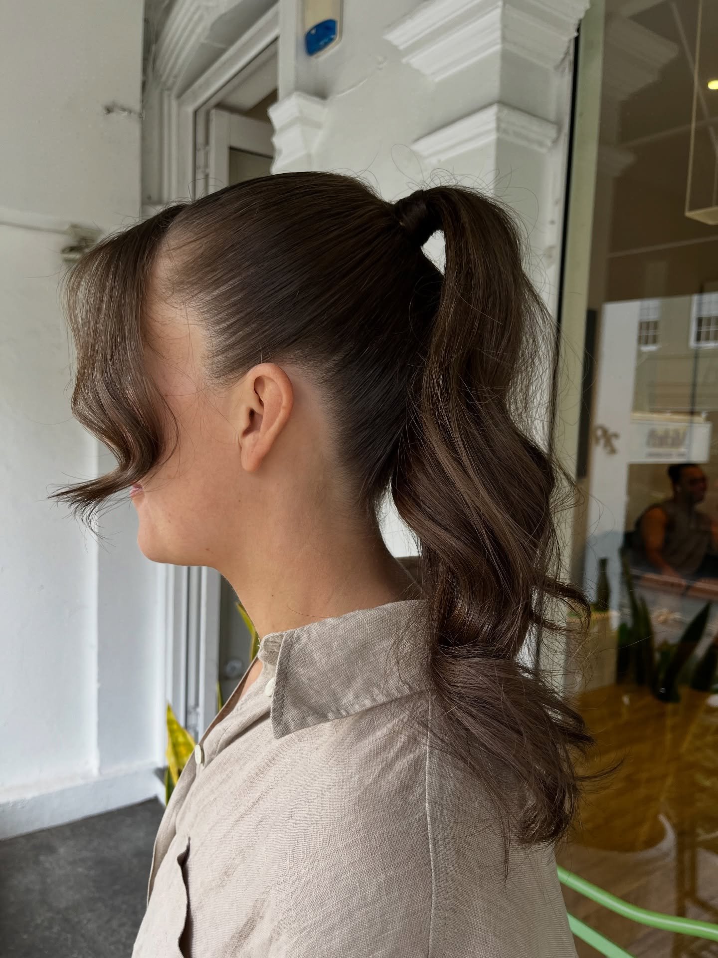 High pony for all occasions 💅🏻 
.
.
.
.
.
.
.
.
#upstyle #upstyles #upstylespecialist balayage #balayagehighlights #balayagehair #balayagespecialist #highlights #blondehighlights #highlightshair #haircolor #hairdressermagic  #hairdresser #haircut #