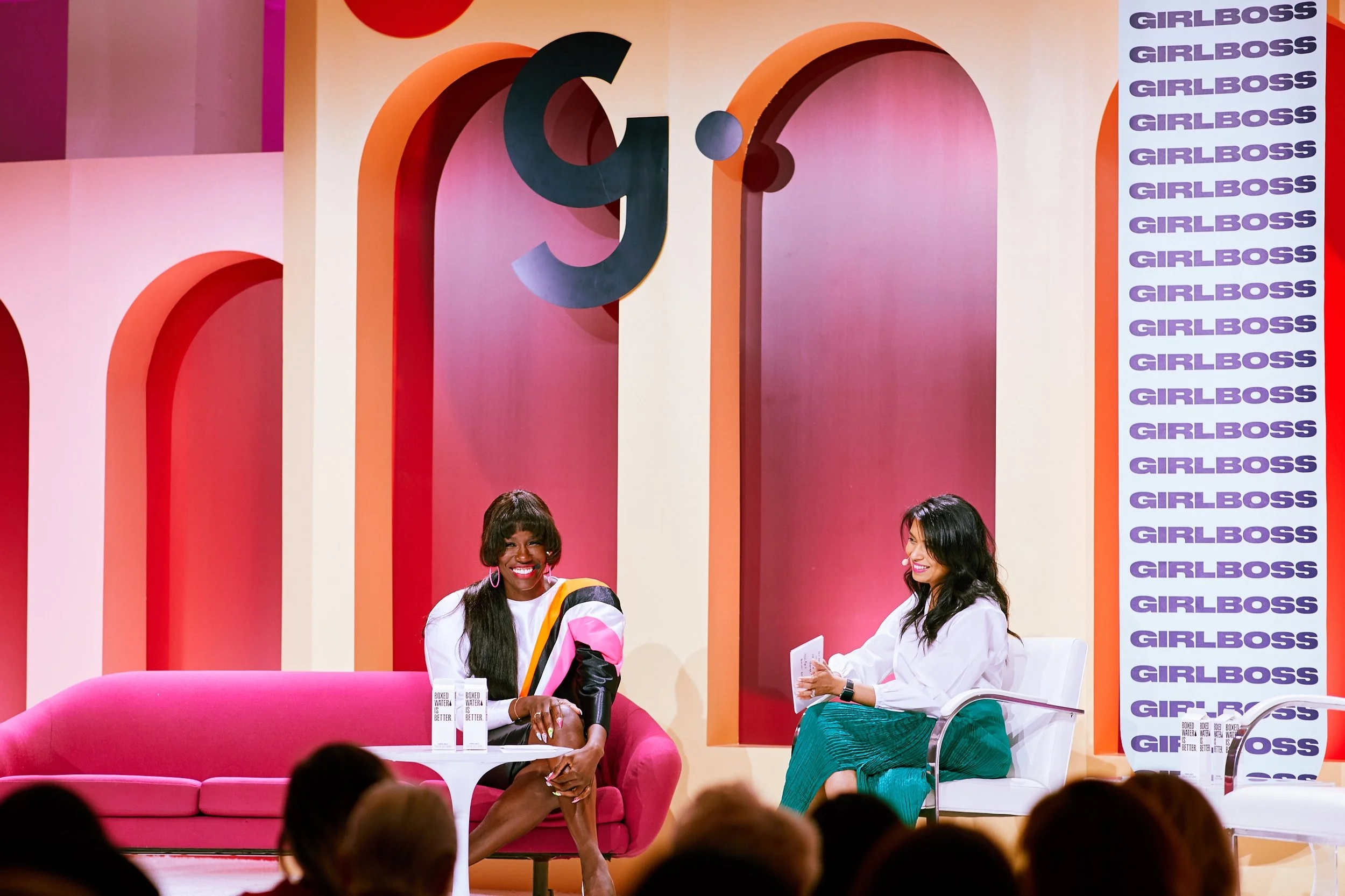 Neha Gandhi with Bozoma St. John at the Los Anglese Girlboss Rally. Photo by Isabella Behravan.
