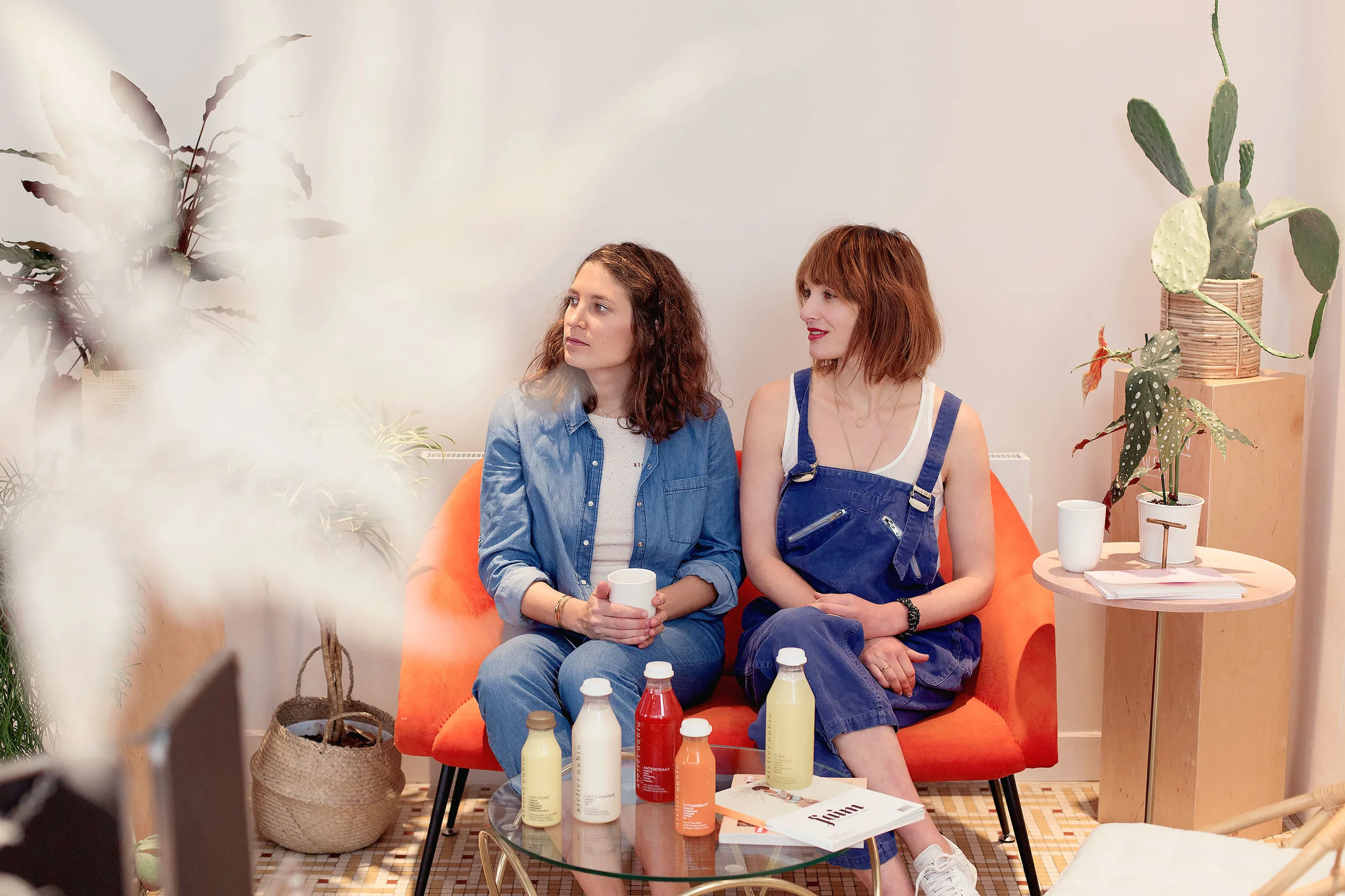 The cofounders of Atelier Nubio: Gabrielle on the left and Claire on the right
