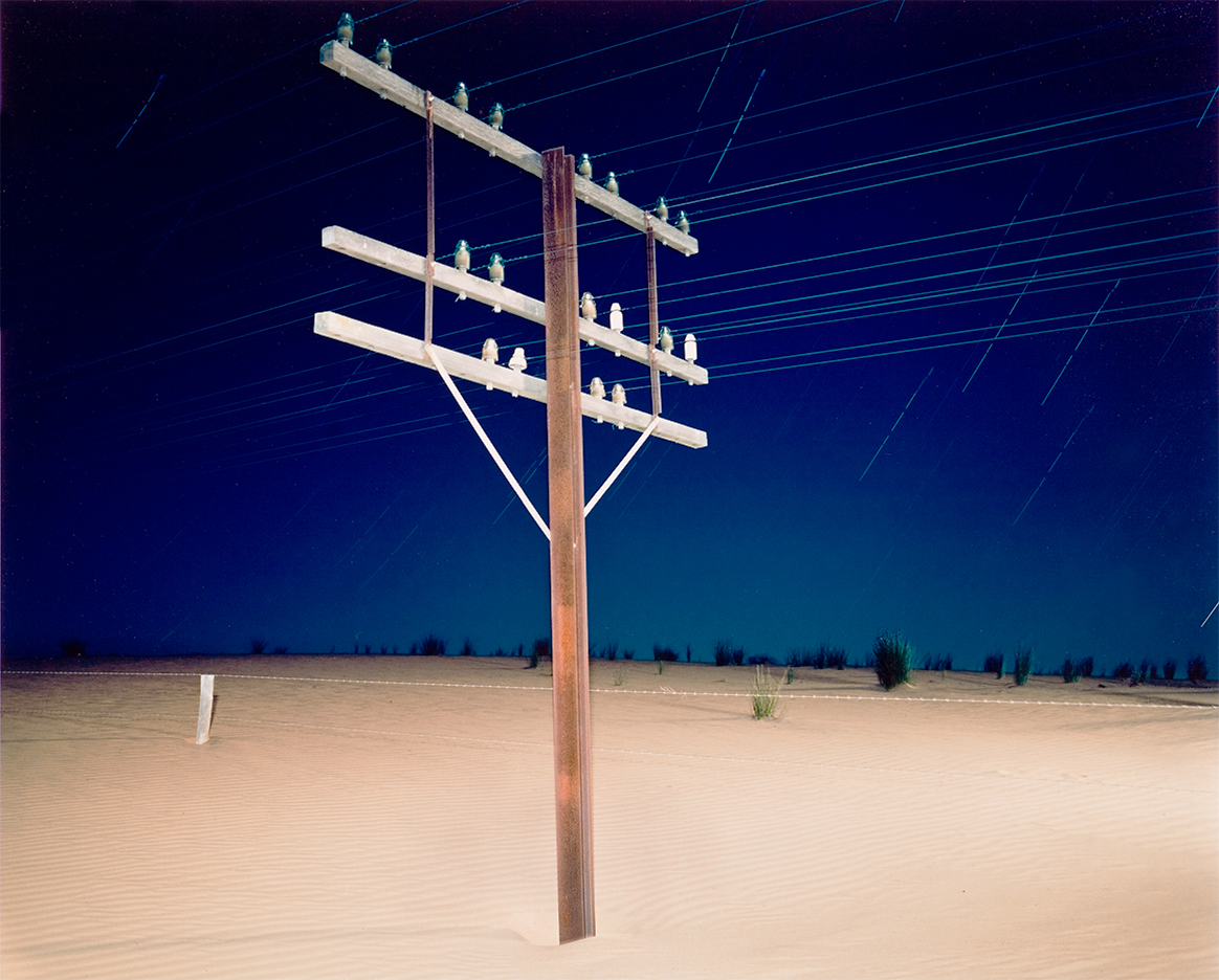    Land of Time         Telegraph Pole  1981   (Coorong, South Australia)   Print size variable 