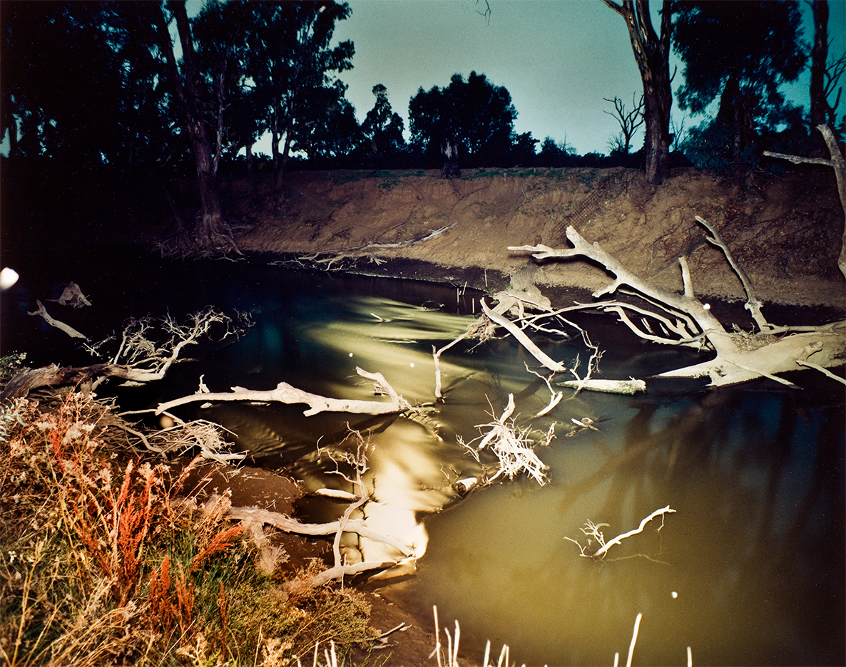    Land of Time    Lachlan River With Mosquitos  1982 (New South Wales) Print size variable 
